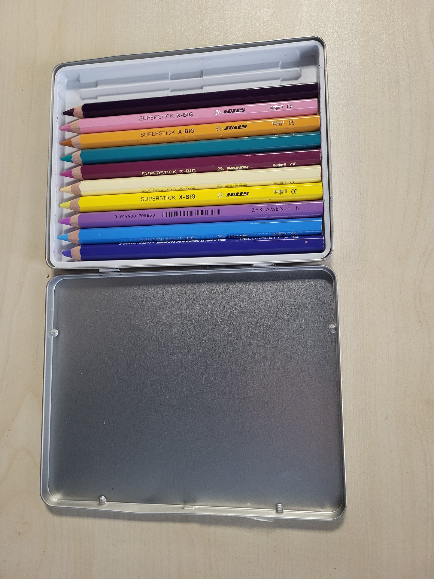 267023 - JOLLY Ngjyra karameli X-BIG, 12 ngjyra, ekstra të trasha, rezistente ndaj thyerjes, majë 6.4 mm, set për artistë fillestarë