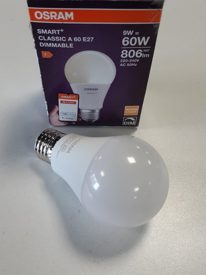 248019 - OSRAM Llampa LED SMART A60, E27, 9W, ZigBee 3.0, 2700K, kontroll aplikacioni