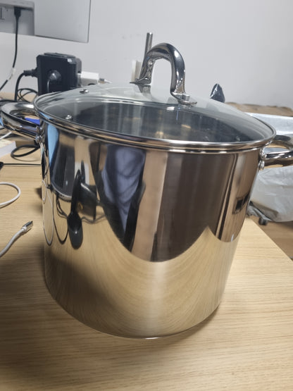 217919 - GSW Tenxhere perimesh Montreal, Çelik inox, 24 cm, Kapak, Doreza metalike të sigurta