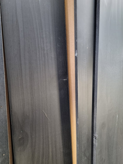 280528 - VIDAXL Kokë Kreveti e Zezë 204x3x81 cm Dru i Masturbuar Pishe