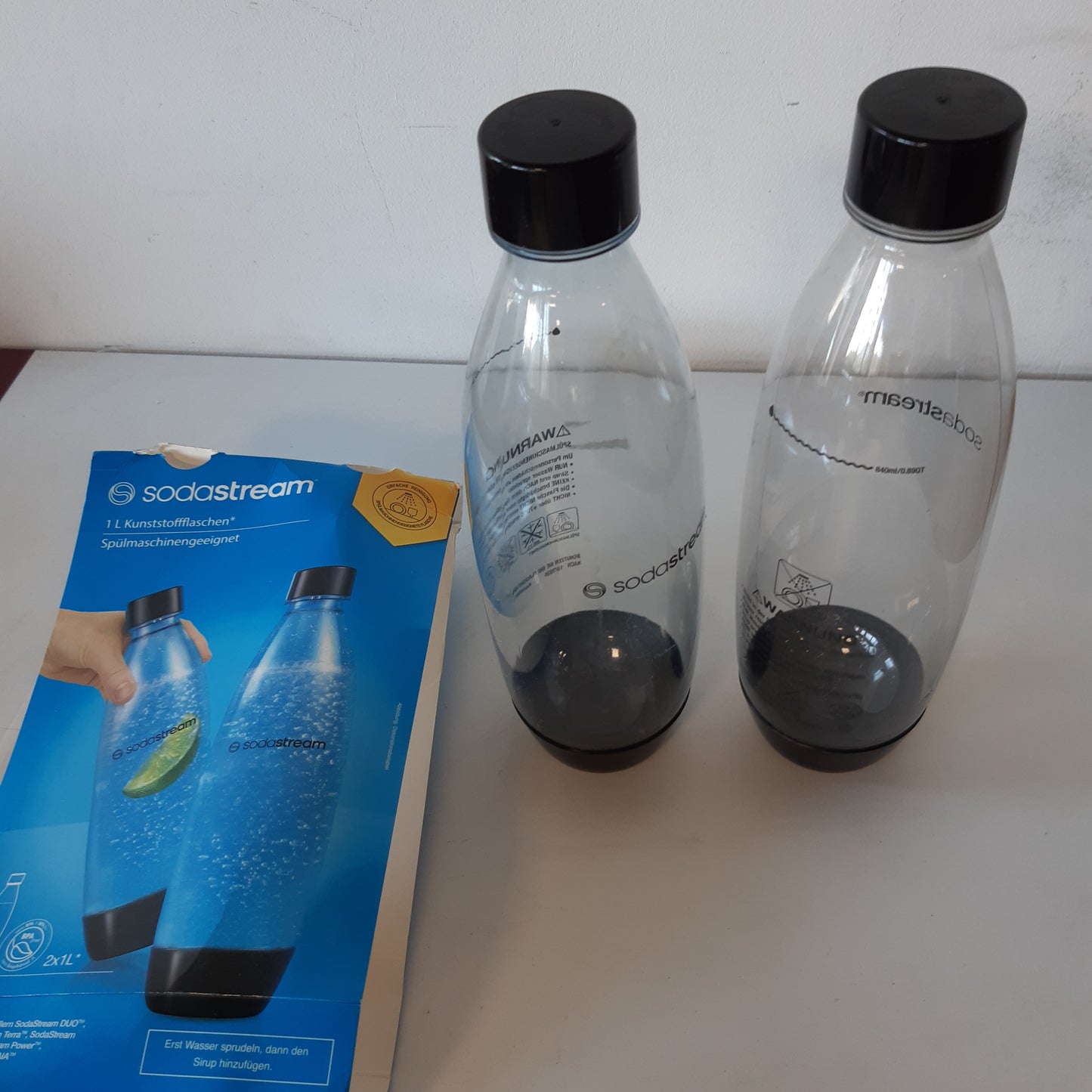 228770 - FUSE Shishe plastike 0.8L pa BPA, e zezë, e përshtatshme për lavastovilje, e pajtueshme me DUO, E-DUO, Terra, pako me 2 copë