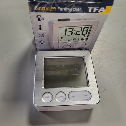 257450 - TFA DOSTMANN 60.2545.54 Orë alarmi me radio dixhitale, plastikë, 66 x 22 x 68 mm