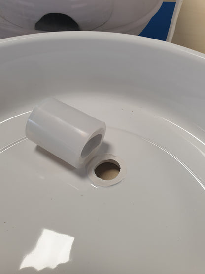 221831 - TRIXIE Dispensues Elektronik Uji "Shatërvan i Vogël për Pije Vital Flow", Qeramik, Kapacitet 0.8 L, Ø 24 × 10 cm, I Bardhë