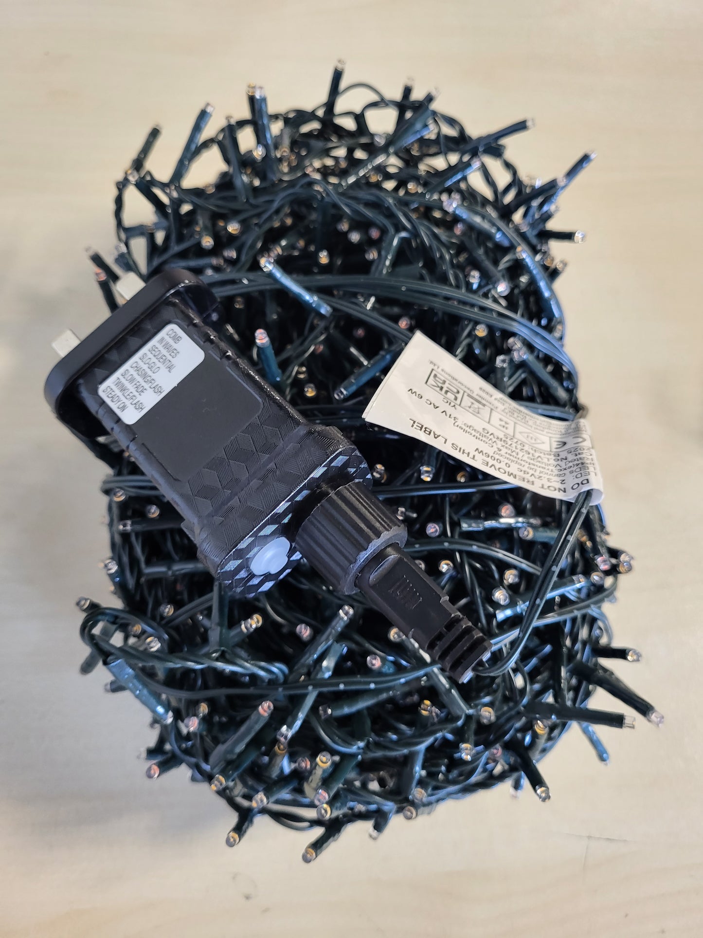 215233 - PREMIER TREEBRIGHTS 1000 LED 25m Dritat e Pemës së Krishtlindjeve, Kohëmatës i Kuq dhe i Artë Vintage