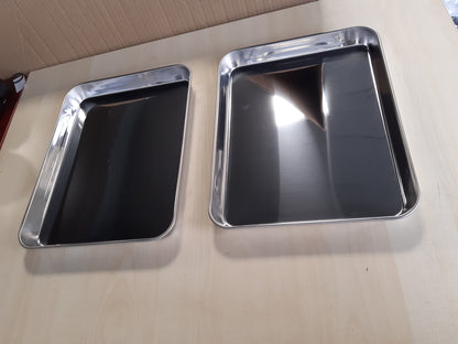 252394 - Tepsi pjekjeje çeliku inox 31 x 24 x 3.1 cm, e sigurt për lavastovilje
