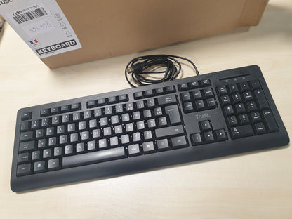 266964 - Trust Tastiera USB Taro, paraqitja frënge AZERTY