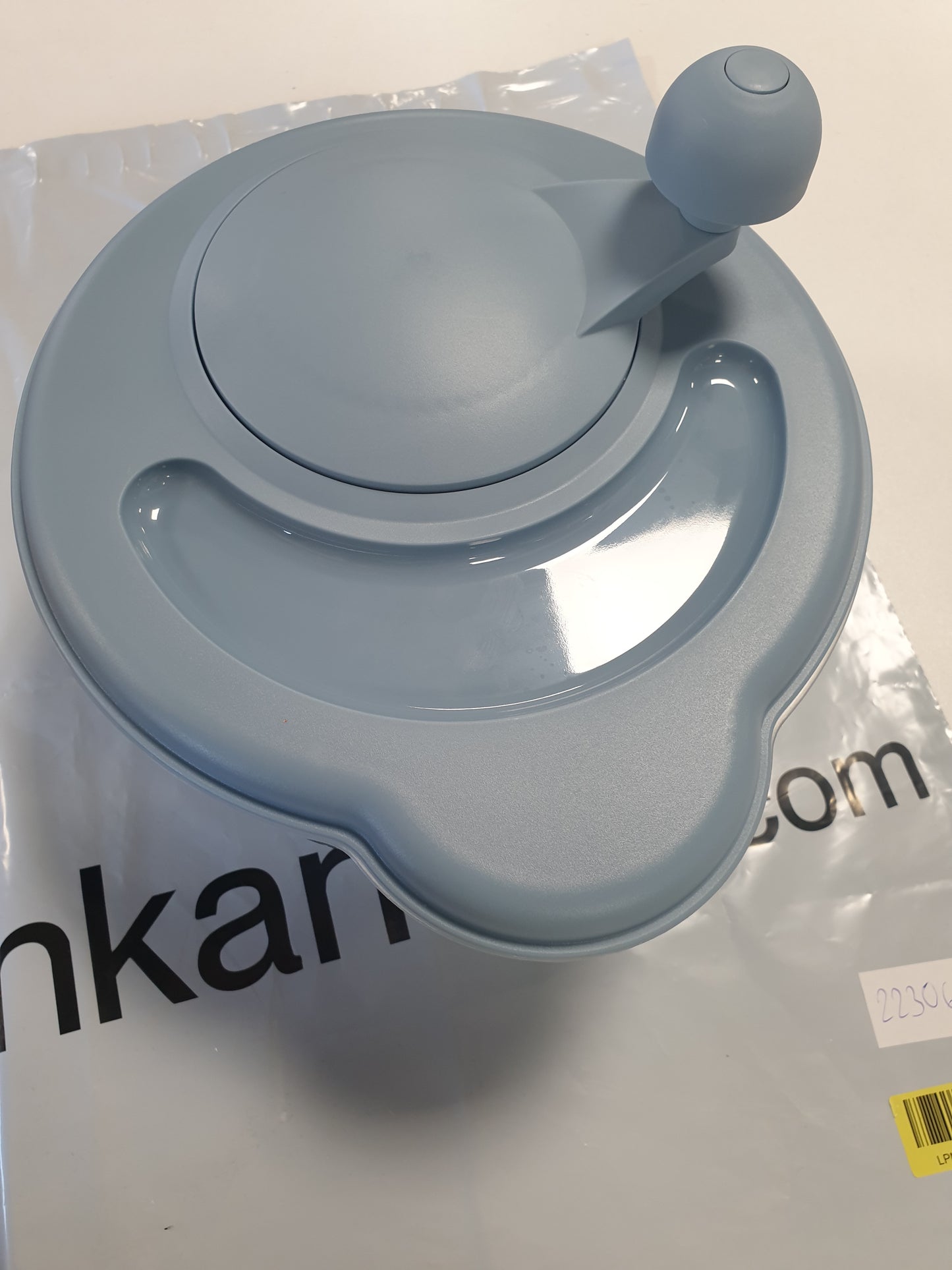 223063 - WESTMARK 2432224B Enë për sallatë, Kapaciteti: 5 litra, Ø 26 cm, Plastikë, Pa BPA, Transparente/Blu