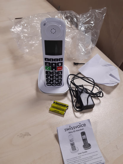 268175 - SWISSVOICE – Telefoni Xtra 55 – Telefon shtesë për telefonat pa tel DECT Swissvoice Xtra 2355, Xtra 2355 Duo dhe Xtra 3355 Combo