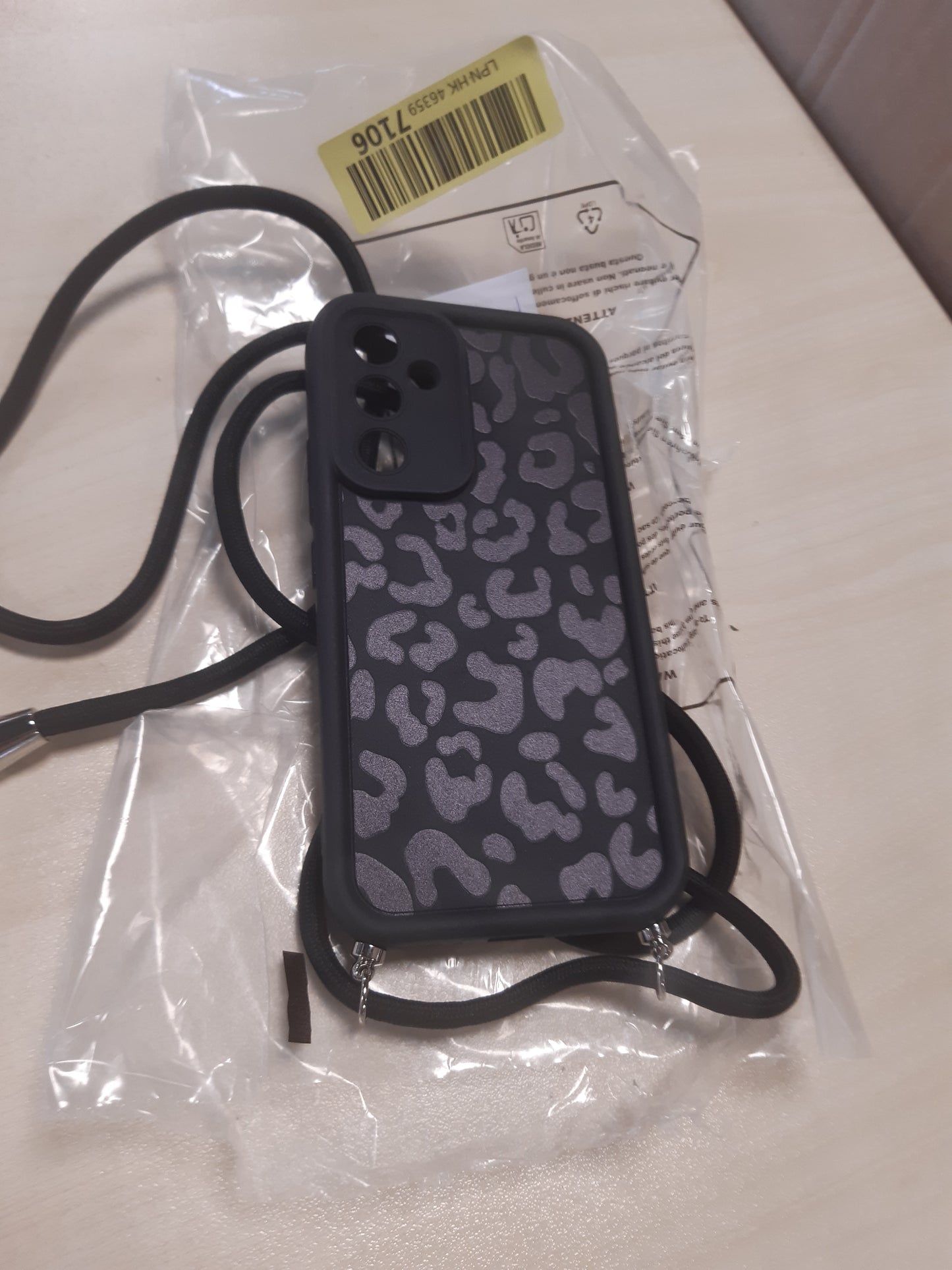 190147 - XYLOTA Mbrojtëse Silikoni për Samsung Galaxy S25 5G, me Dizajn Estetik dhe Varëse Çelësash me Kordon Zinxhiri Leopard, E përshtatshme për Vajza