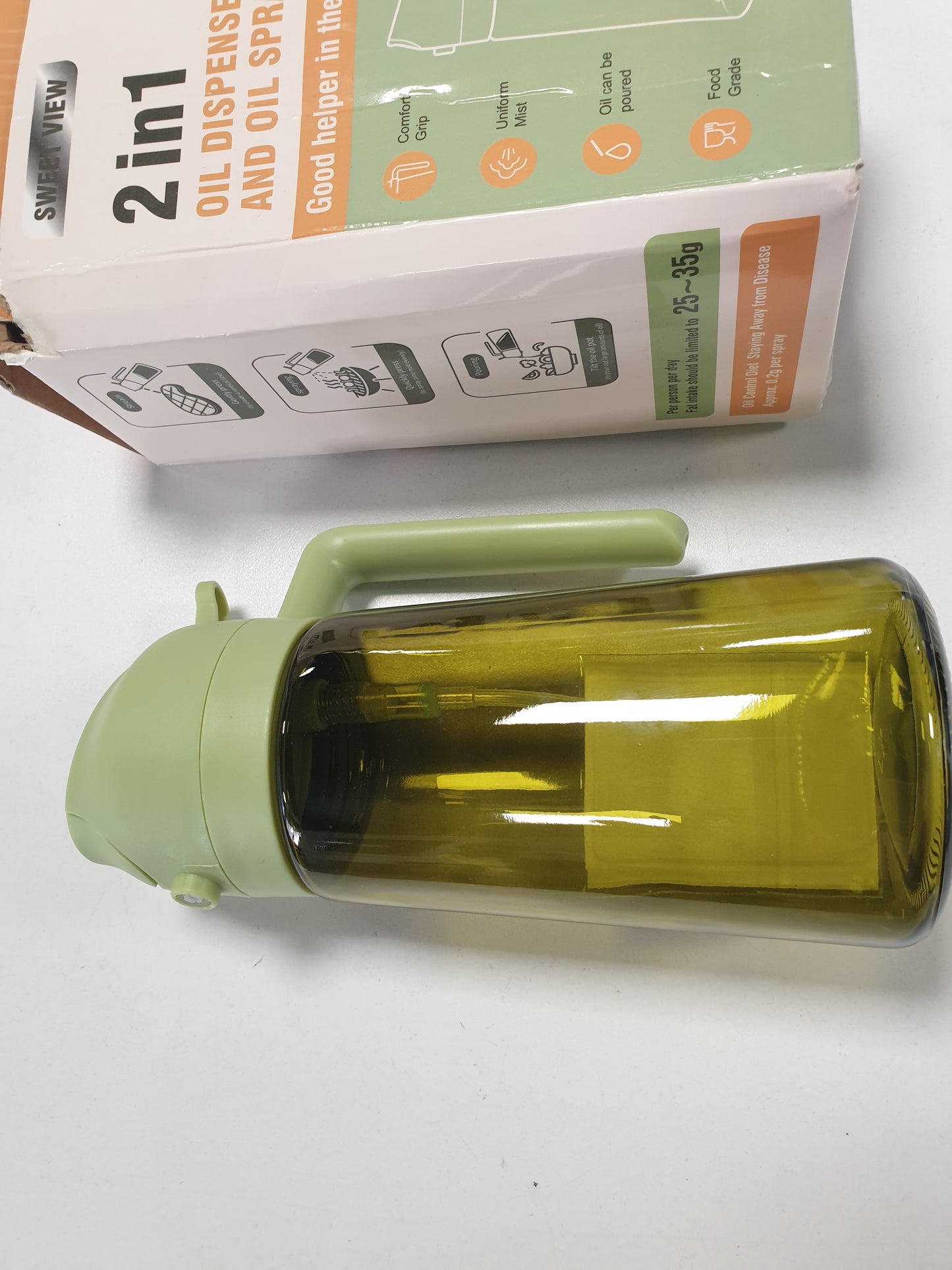 220535 - SWEET VIEW Dispenser dhe Spërkatës Vajrash - Derdhës Vajrash prej Qelqi, 470 ml