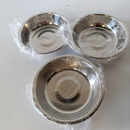 220378 - Tasa për Mace Elzle, Set me 3 Pjesë, Çelik Inox, 5.5 inç, Tasa të Sigurta për Lavastovilje