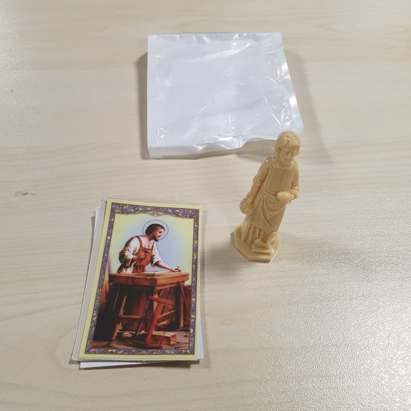 248346 - Statuja e Shën Jozefit, 2.36 inç, Set me Karta Udhëzimesh dhe Lutje