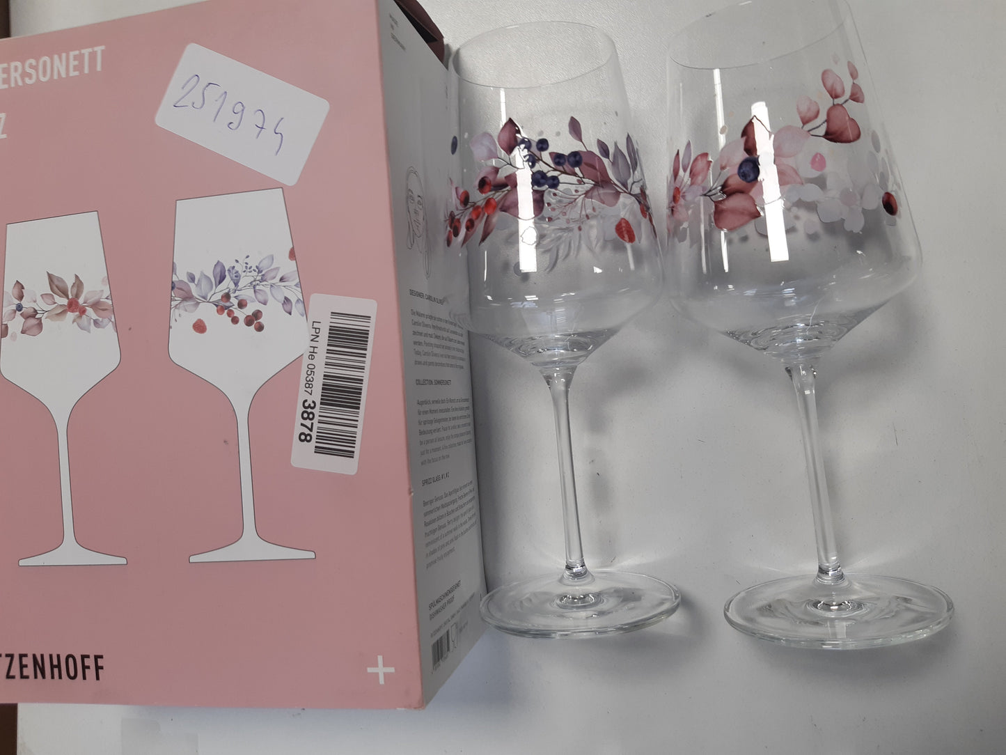 251974 - RITZENHOFF - Set me 2 gota aperitivësh Spritz, 500 ml, Seria Verore Sonnet, Prodhuar në Gjermani