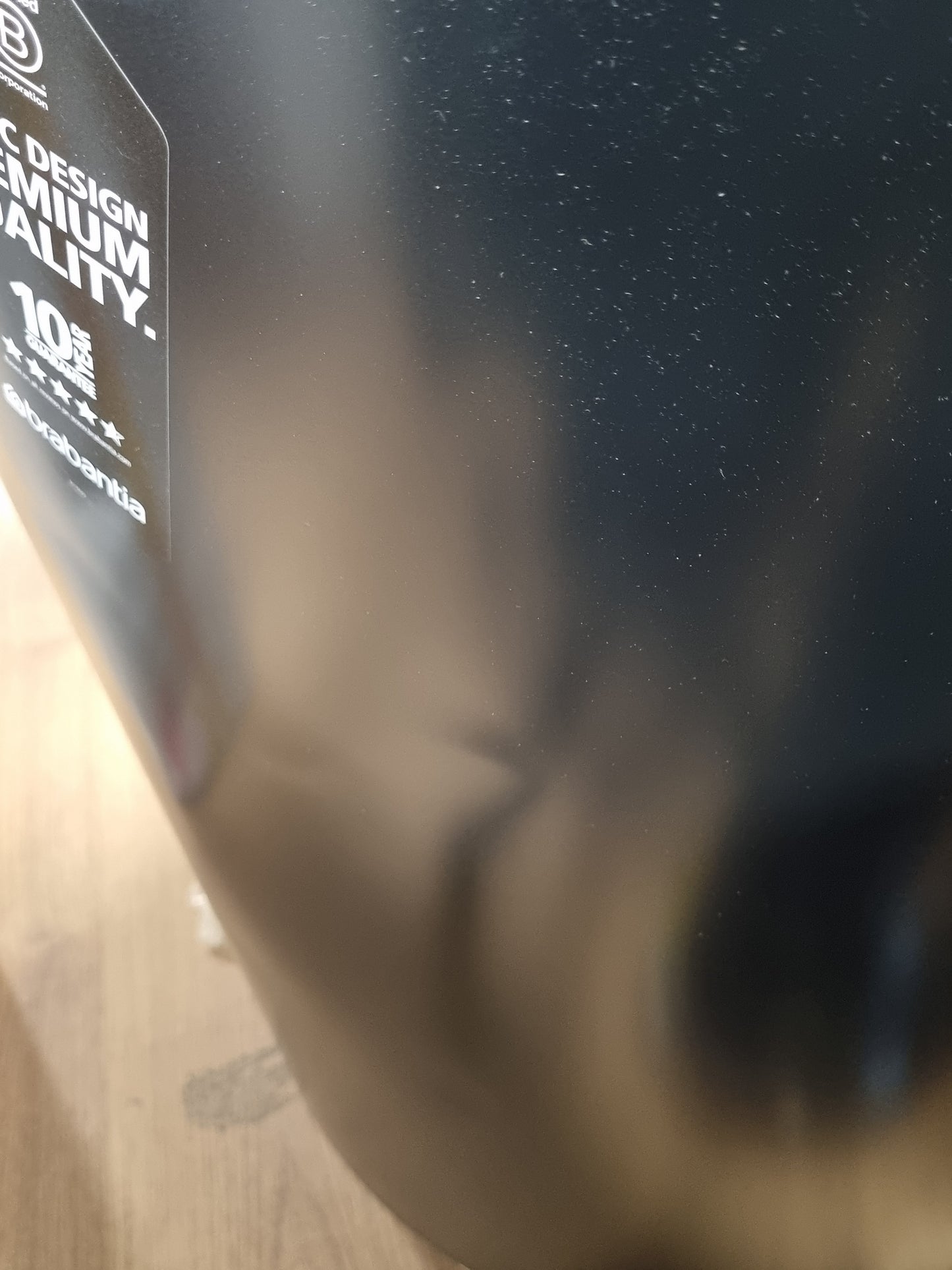 213039 - BRABANTIA Kosh Mbeturinash me futje plastike të lëvizshme, i zi mat, 40 L.