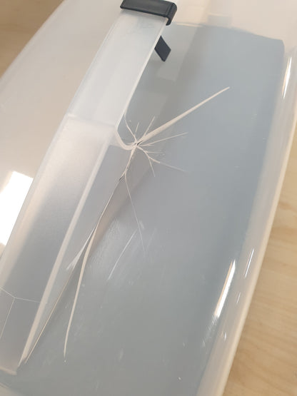 223567 - XAVAX Kutia e Transportit të Tortave, kuti katrore për torta, enë për torta që mund të lahet në lavastovilje me kapak dhe dorezë mbajtëse, e zezë