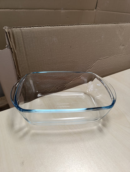 262796 - PYREX Enë qelqi drejtkëndëshe me kapak hermetik për mikrovalë, 23 x 15 x 7 cm