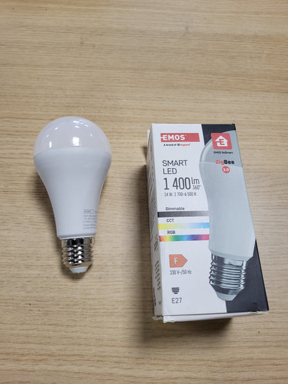 266852 - LED A65 14W(94W) 1400lm E27 ZIGBEE RGB CCT GoSmart