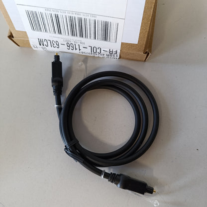 269502 - KABLO AUDIO DIXHITALE OPTIKE TOSLINK AMAZON BASICS, për televizorë, 1 m, e zezë
