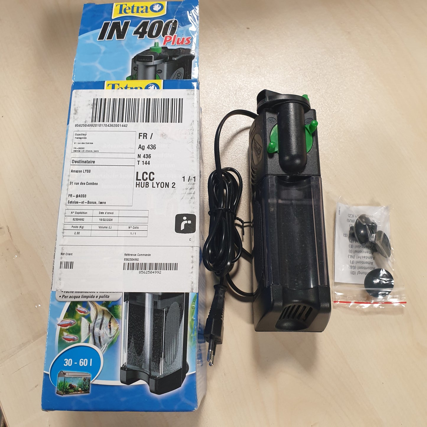 232514 - TETRA Filtër i Brendshëm IN 400 Plus për akuariume nga 30 deri në 60L.