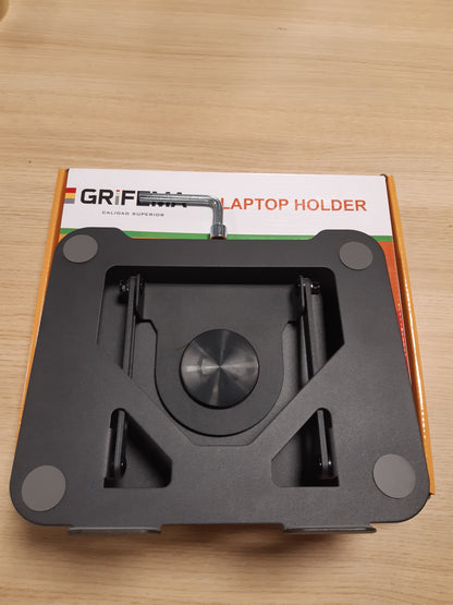 266840 - GRIFEMA Mbështetëse Laptopi Ergonomike me Rrotullim 360° GB1050, e Rregullueshme në Lartësi, e Palosshme, e Ventiluar, e Kompatibile me MacBook Air/Pro, Dell dhe Laptopët 11-17 Inç, E Zezë