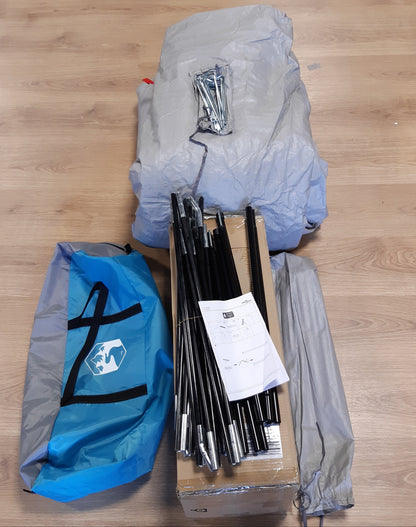 244647 - Tendë makinash për 4 persona Blu e papërshkueshme nga uji