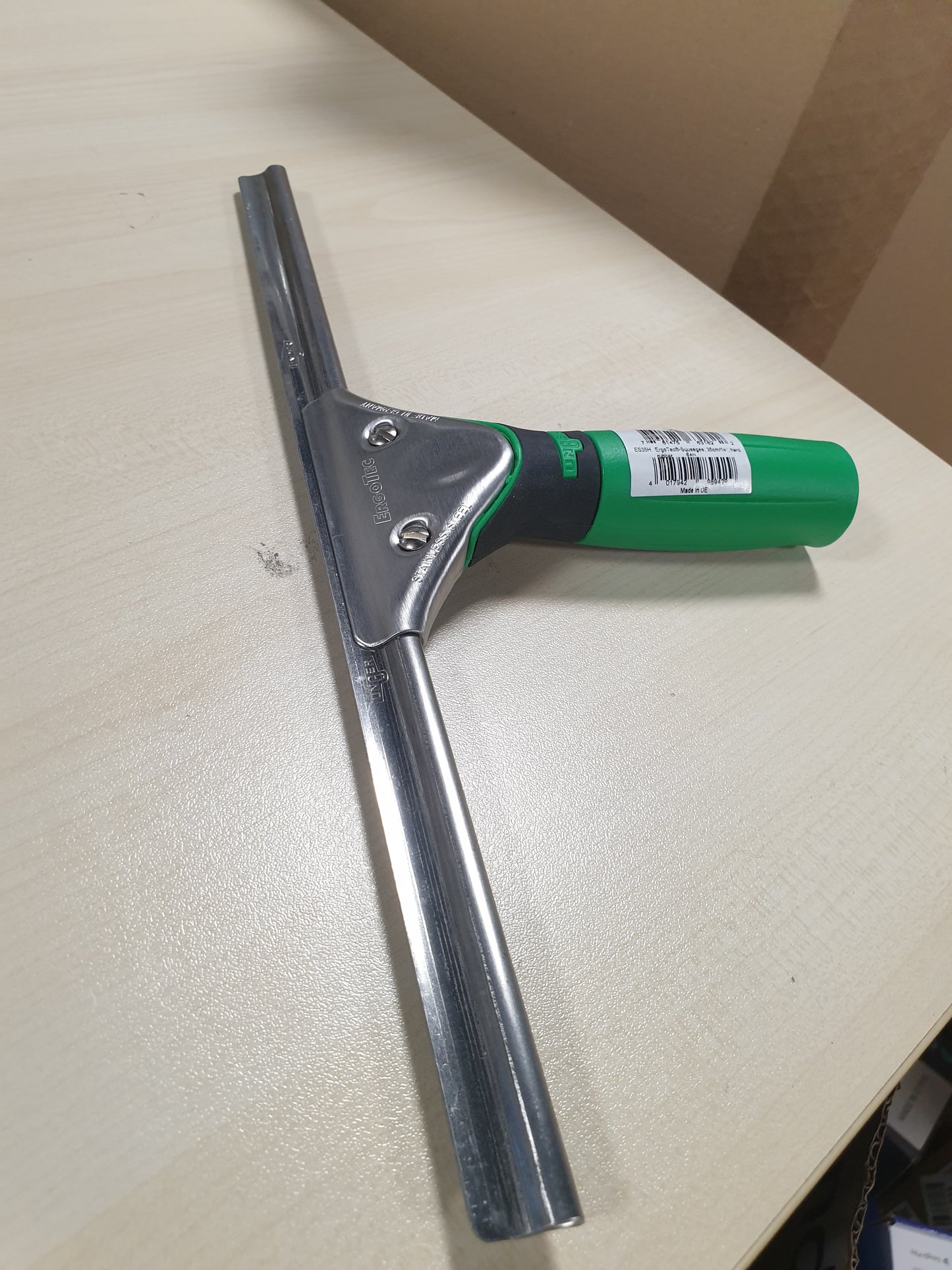 206168 - UNGER Fshirëse Dritaresh ES35H, Materiale: Çelik Inox dhe Plastik, Ngjyre: Jeshile/Argjendtë, Madhësi: 35 cm