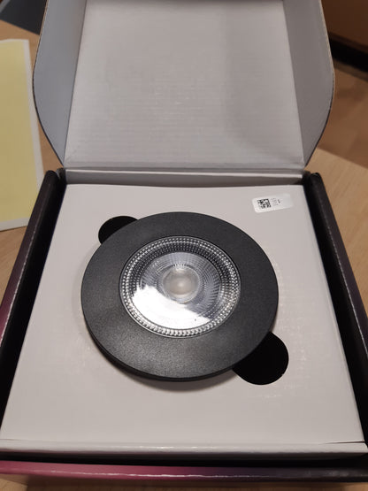 239359 - Ndriçues Smart Smartlight me Ngjyrë të Zezë - Pajisje për Shtëpi Ndriçim për Ngrohje Dekori Banjo Dush Brendshme Gjumi Kuzhinë - 230V, Klasa 2 (Izolim i Dyfishtë), IP65/IP20, Moduli LED F [Klasa e Energjisë G]