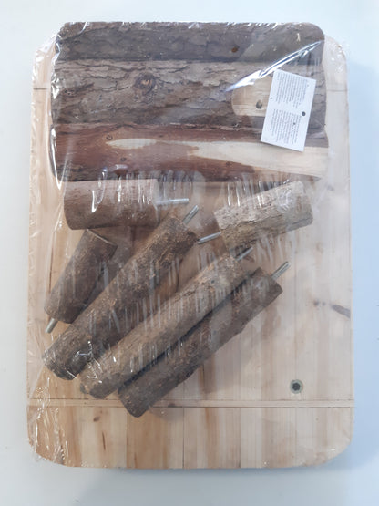 202254 - TRIXIE Strehë Natyrale Jetese dhe Vend Pushimi me Shkallë, Madhësia 37 × 17 × 28 cm, Modeli 62262
