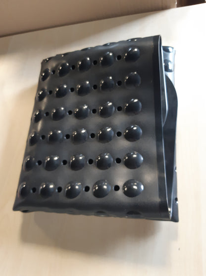 256668 - Lurowo Dysheme dushi Anti-Rrëshqitëse 80x80cm, me gota thithëse për dush ose vaskë, Tabaka dushi katrore e madhe (80 x 80 cm, e zezë)