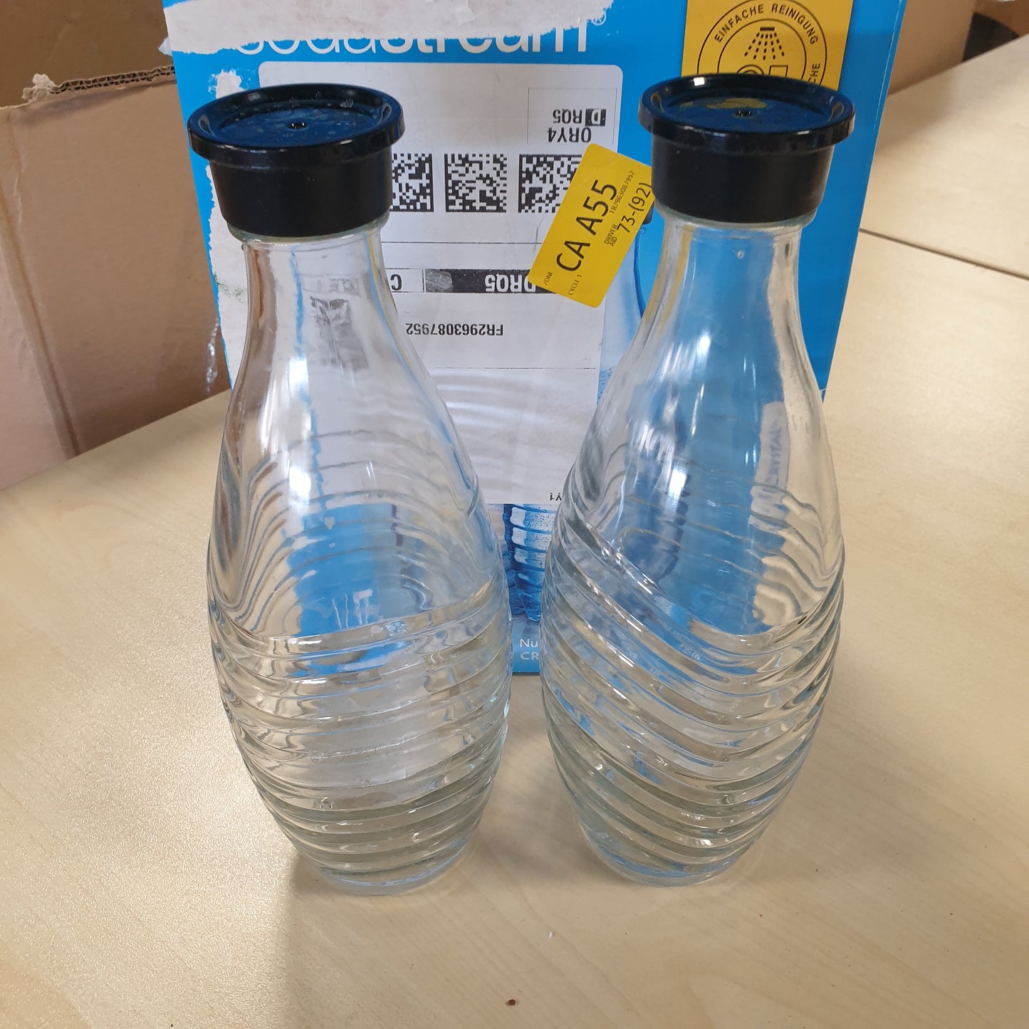 218848 - SODASTREAM Karafë qelqi 0.7L CRYSTAL, E pajtueshme me Crystal & Penguin, Pako me 2 copë, Qelqi