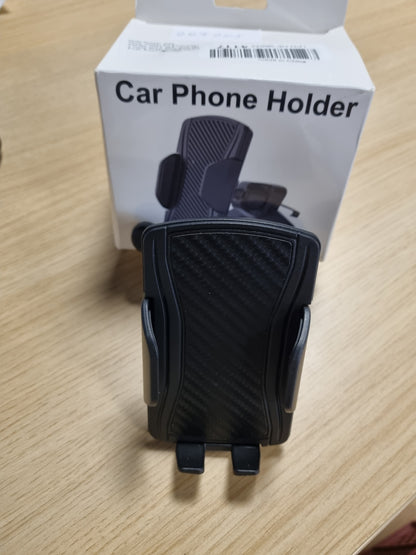 267205 - Hoppac Mbajtëse Telefoni për Makinë, Grep Çeliku i Përmirësuar, Rrotullim 360°, Lëshim me Një Buton, Montim për Ventilim, për iPhone Max dhe Telefona 4-7"