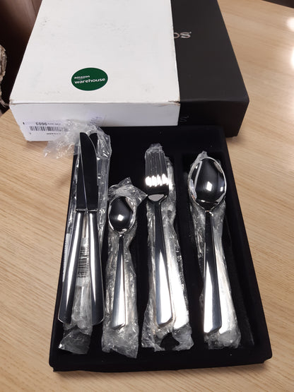 170114 - ARCOS - Set Takëmesh me 24 Pjesë Toscana, për 6 Persona - 6 Lugë, 6 Thika, 6 Pirunë dhe 6 Lugë Ëmbëlsire, Argjend