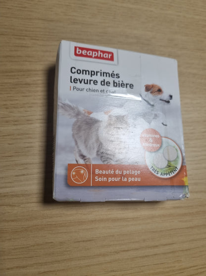 220626 - BEAPHAR Tableta me Maja Birre për Qen dhe Mace, Shtesë Ushqimore, 100 Tableta, Përmirëson Bukurinë e Qimeve, Kujdes për Lëkurën