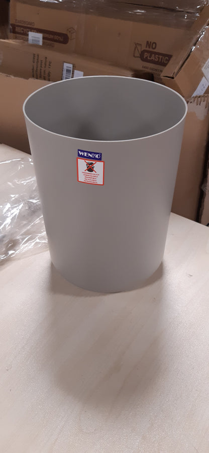 227919 - WENKO Kosh Mbeturinash për Banjë Model Brasil L, 6.5 Litra, me kapak lëvizës, i bërë nga plastikë e pathyeshme, pa BPA, ngjyrë e gojë-tappe