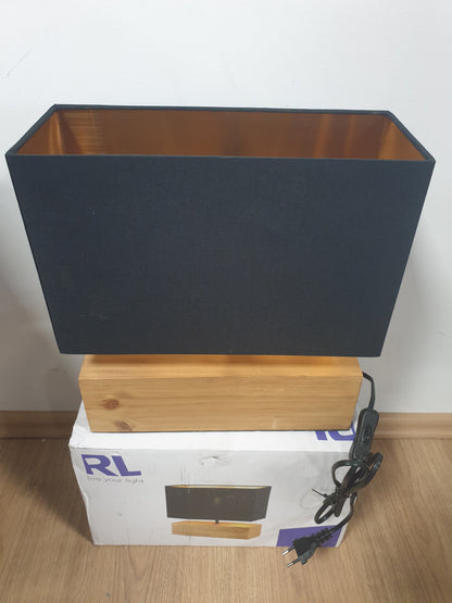 217828 - REALITY TAFFELAMP WOODY 1 X E27