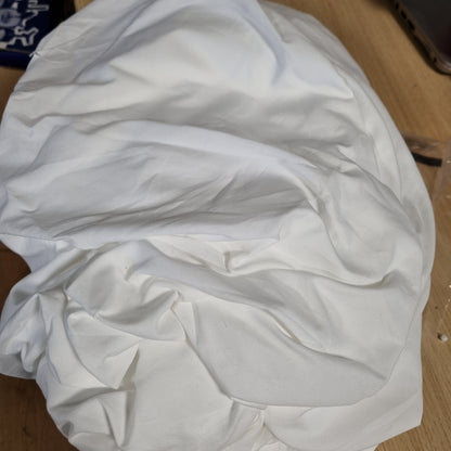 188544 - ÇARÇAFË TË DYFISHTË 160x200 cm, Mikrofibër, i Bardhë, për Dyshekë deri në 30cm, Material i Butë, Hipoalergjik, Anti-Marinj, i Lalshëm në Lavatriçe