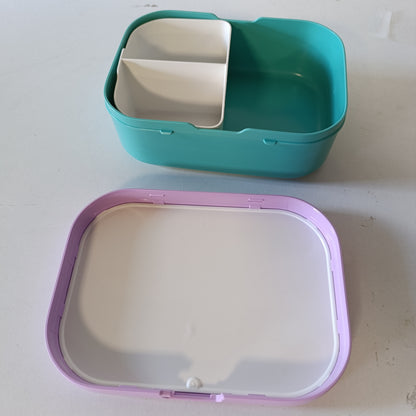 198194 - MEPAL - Kutia e Drekes për Fëmijë Campus, Kutia Bento me Ndarje dhe Pirun, E Mundshme për Lavatriçe, Pa BPA, Kapaciteti 750ml, Motivi Vajzat Paw Patrol