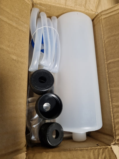 225061 - TRAXENTA Dozator sapuni dhe locioni prej çeliku inox, Pompë lëngu e zhytur, Set i plotë dozatori shkume 500ml, për lavamanin e kuzhinës