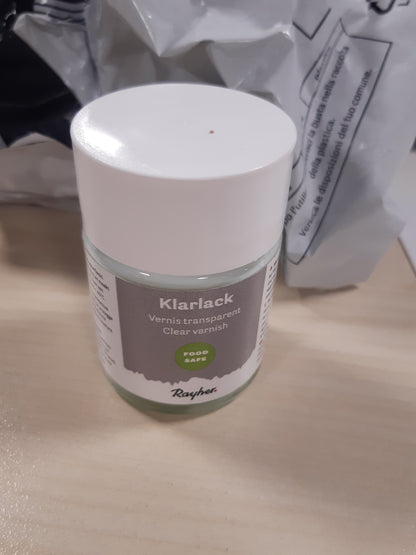 223965 - RAYHER 35031000 Llak transparent për ushqim - Kanaçe 50 ml - Rezistent ndaj pështymës dhe djersës