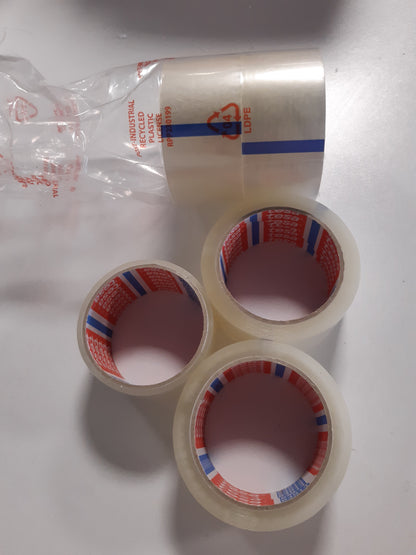 163984 - TESAPACK 64014 - Shirit Ngjitës Transparent PP, Rezistent ndaj Plakjes dhe Grisjes, Ngjitës i Heshtur dhe i Fortë, Pako me 6 Rrotulla, 66m x 50mm