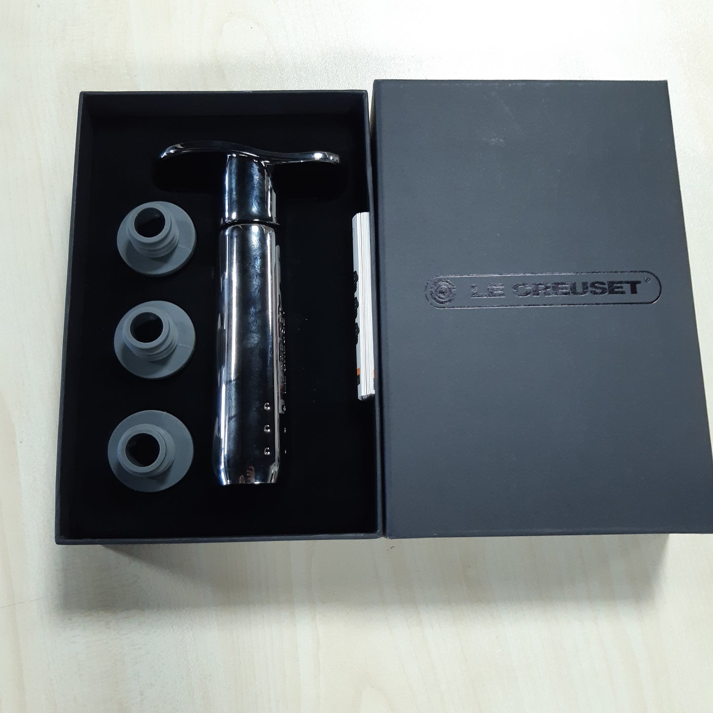 250369 - LE CREUSET - Set Pompash Vere me 3 Tapa, Metal i Zi, Zamak, WA 137, 59014016001625