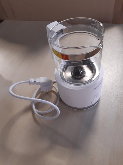 245320 - MORPILOT Shkumëzues Qumështi Elektrike, 500 ml, 600 W, 4-në-1 për Nxehtësi dhe Ftohtësi, I Sigurt për Larje Lavastoviljesh, Gotë, Dizajn Latte, I Bardhë
