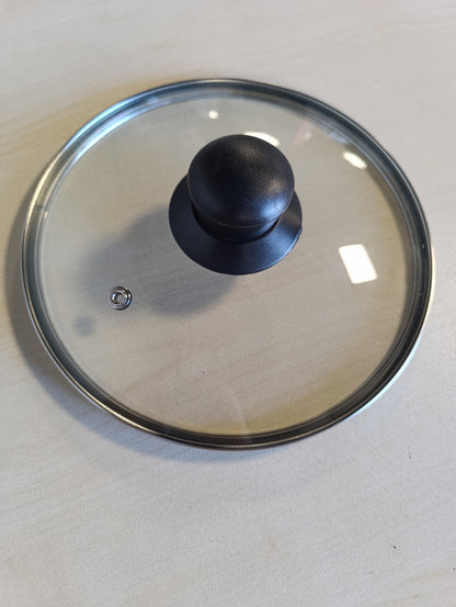 258294 - ZANETTI Kapak Qelqi me Dorezë për Tenxhere dhe Tiganë Diametër 18 cm