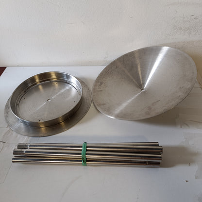 221241 - SHTËPIA LUKSOZE E ZOGJVE Ushqyes zogjsh 11610, rrumbullakët, çelik inox, me mbështetëse