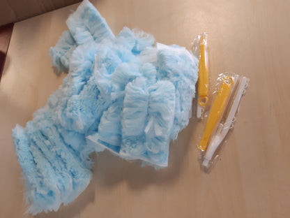 202275 - KIT MBUSHËS PËR FROGETU - FDA -pajtueshëm me SWIFFER, Mikrofibër, Dorezë dhe Teleskopik, 32 copë, për Zyrë dhe Shkollë