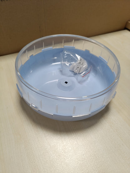256518 - KERBL Rrotë Ushtrimesh për Hamsterë, ø 20 cm, Plastikë, E Bardhë/Blu, E Vetëvendosur