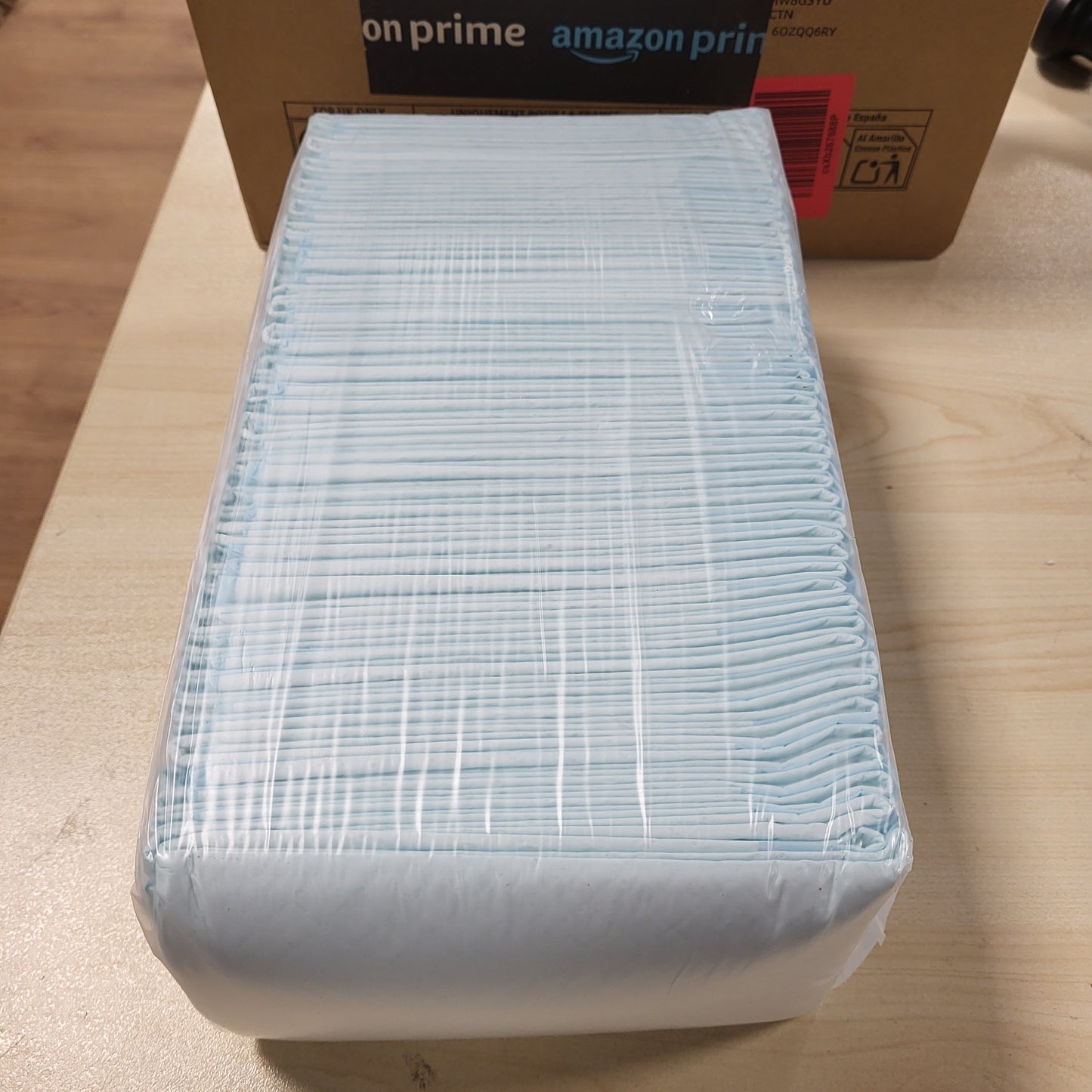 247587 - Amazon Basics Mbrojtëse stërvitjeje për qen dhe këlyshë, 5 shtresa, pako me 50 copë, blu