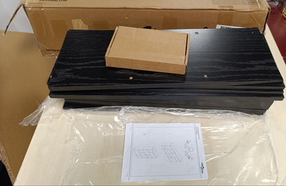 244892 - vidaXL Dollap Libri Lisi i Zi 60 x 20 x 102.5 cm Dru i Përpunuar