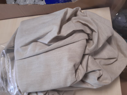 195232 - L'EMPORIO CASA - Mbulesë Divani, Pambuk Panama, Ngjyrë e Plotë, Madhësi 360 x 280cm, Prodhim Italian, Variante Natyrale