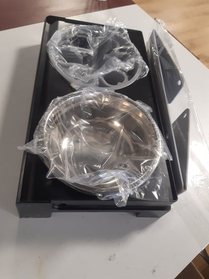 222014 - Tas i Ngritur për Qen Zivacate, 6 Stacion Ushqyerjeje me Lartësi të Rregullueshme, 2 Tas prej Çelik Inoks, 1 Tas Ushqyerjeje të Ngadaltë, Jo-Rrëshqitës, për Qen të Mesëm deri të Madh